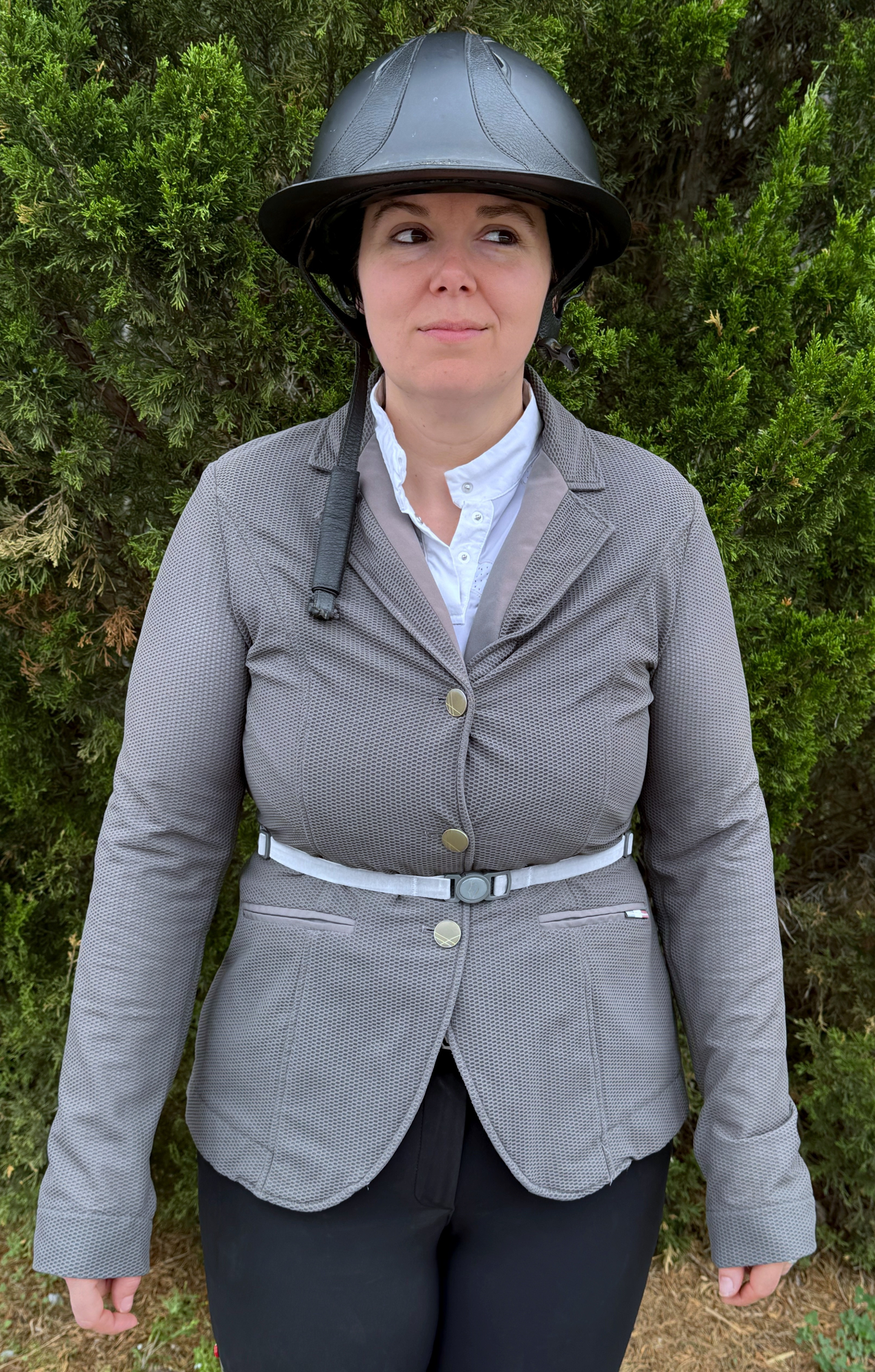 Medium Grey Velvet Showband